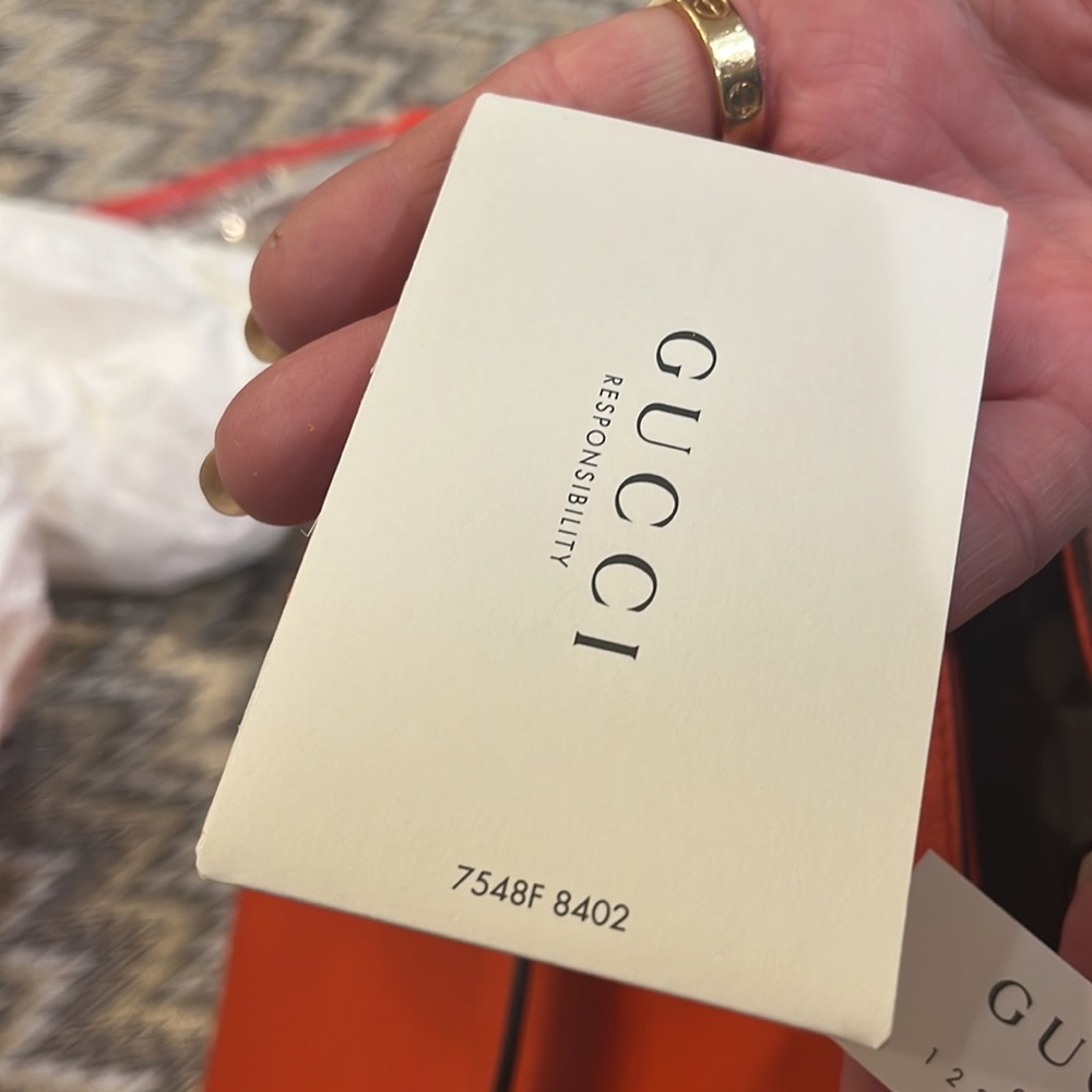Burnt Orange Gucci Soho tote NWOT - Picture 8 of 12